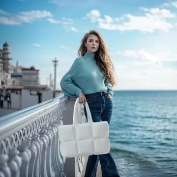 Stylish Herald Puffer Tote Bag - Lightweight, Roomy & Chic