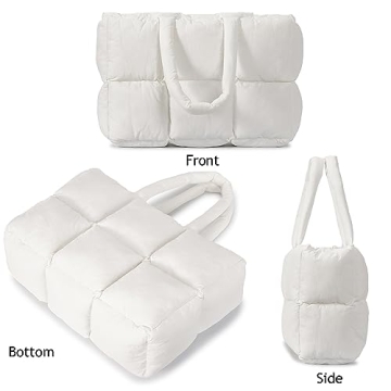 Stylish Herald Puffer Tote Bag - Lightweight, Roomy & Chic