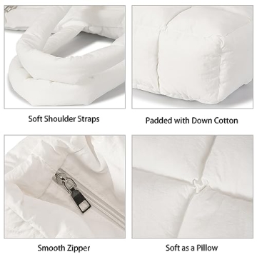 Stylish Herald Puffer Tote Bag - Lightweight, Roomy & Chic