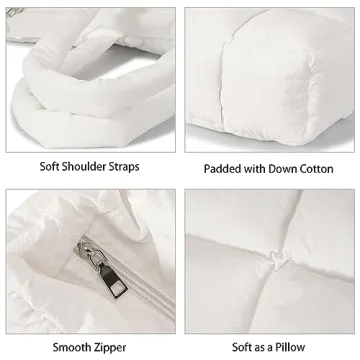 Stylish Herald Puffer Tote Bag - Lightweight, Roomy & Chic