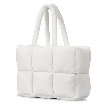 Stylish Herald Puffer Tote Bag - Lightweight, Roomy & Chic
