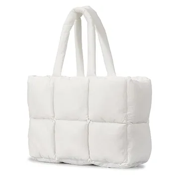 Stylish Herald Puffer Tote Bag - Lightweight, Roomy & Chic