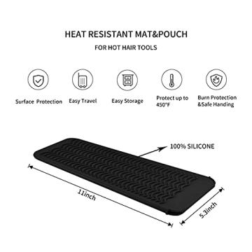 EIOKIT Heat Resistant Travel Mat for Hair Tools
