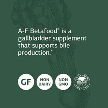 Standard Process A-F Betafood - Gluten-Free Liver Support, Cholesterol Metabolism, and Gallbladder Support Supplement with Vitamin A, Iodine, Vitamin B6-180 Tablets