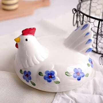 Charming Farmhouse Egg Storage Basket for 24 Eggs