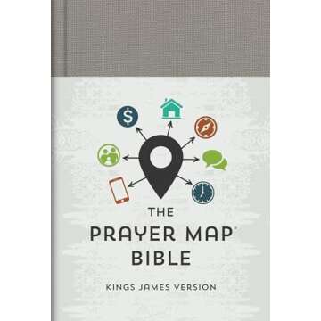 The KJV Prayer Map® Bible [Gray Weave] - A Beautiful Way to Connect with Faith