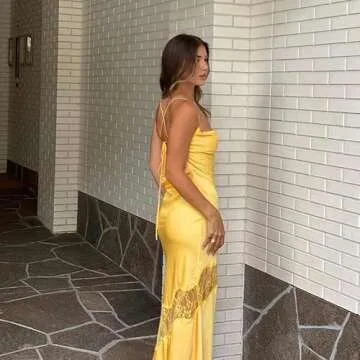 Women Sexy Satin Slip Dress - Elegant Summer Fashion