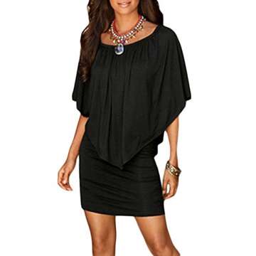 Chic Off Shoulder Ruffles Mini Dress for Women