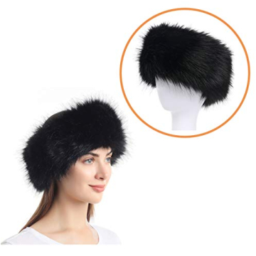 LA CARRIE Faux Fur Headband | Stylish Winter Earwarmer