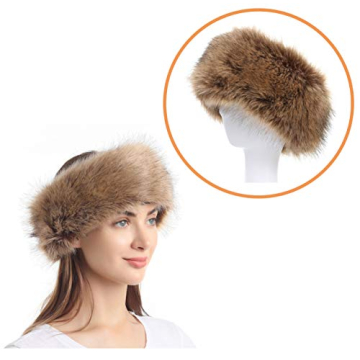 LA CARRIE Faux Fur Headband | Stylish Winter Earwarmer