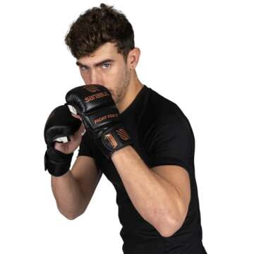 Sanabul Essential 7oz MMA Gloves - Hybrid Gear for Sparring and Training