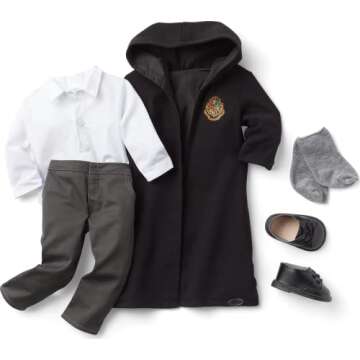 American Girl Harry Potter 18-inch Doll Hogwarts Uniform with Pants Outfit and Robe Featuring School...