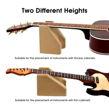 Cork Guitar Neck Rest for All Instruments - Durable & Compact