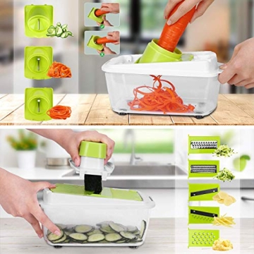 Efficient 23-in-1 Vegetable Chopper Dicer Slicer Cutter