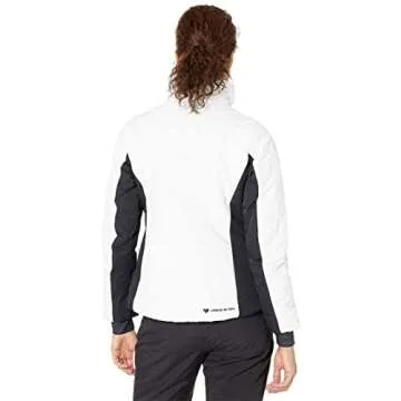 Obermeyer Petite Tuscany II Jacket for Women - Fleece Lined Stand Collar with Polyester Lining, Long Sleeves, and Durable White 6P One Size