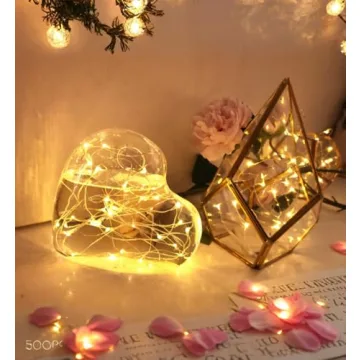 6 Pack 7Feet Starry String Lights,Fairy String Lights 20 Micro Starry LEDs On Copper Wire, 2pcs CR2032 Batteries Included,For Wedding Centerpiece,Party,Christmas Table Decor(Copper Warm White)