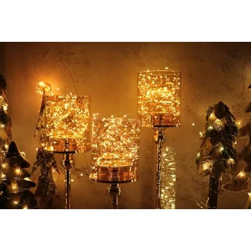 6 Pack 7Feet Starry String Lights,Fairy String Lights 20 Micro Starry LEDs On Copper Wire, 2pcs CR2032 Batteries Included,For Wedding Centerpiece,Party,Christmas Table Decor(Copper Warm White)