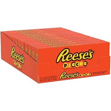 REESE'S PIECES Peanut Butter Candy in Crunchy Shell
