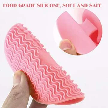 Makeup Brush Cleaning Pad with Suction Cup for Easy Use