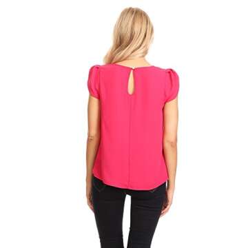 April Apparel Women's Basic TOP in Bright Rose - Stylish & Versatile
