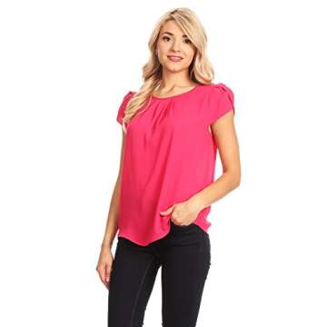 April Apparel Women's Bright Rose Basic TOP for All Occasions
