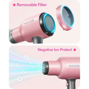 Wavytalk Professional Ionic Hair Dryer for Curly Hair