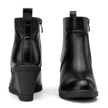 Stylish Vepose Women's Wedge Ankle Booties for Comfort
