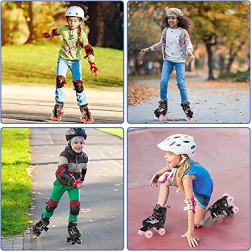 MammyGol Light-Up Adjustable Roller Skates for Kids