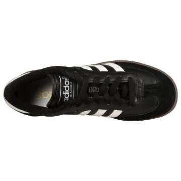 adidas Boy's Samba Classic Soccer Shoe, Black/White/Black, 3.5 Big Kid