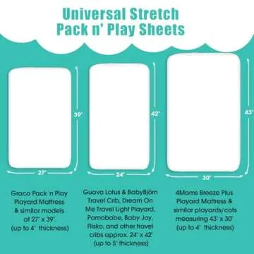 Pack n Play Sheets, BROLEX 2 Pack Mini Crib Sheets,Stretchy Portable Fitted Playard Sheet Set, Convertible Playard Mattress Cover,Ultra Soft Breathable Material,Arrow Owl