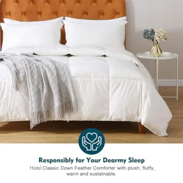 Oaken-Cat Organic Cotton California King Down Comforter