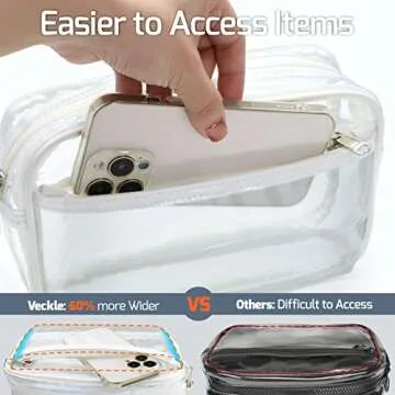 Veckle Clear Fanny Pack Stadium Approved for Sports Events