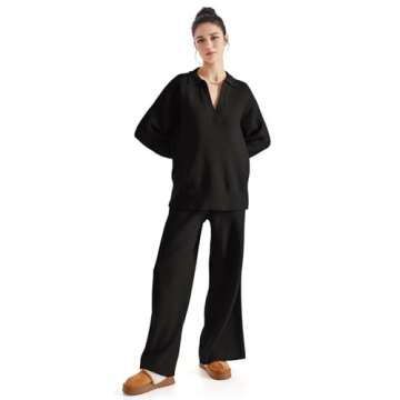 SUUKSESS Women 2 Piece Fall Outfits Lounge Set - Stylish Comfort Essentials