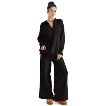 SUUKSESS Women's Waffle Knit Lounge Set - Cozy Chic