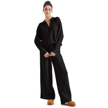 SUUKSESS Women's Waffle Knit Lounge Set - Cozy Chic