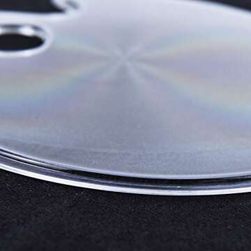 Monrocco Clear Acrylic Palette Oval Paint Tray Mixing Palette for DIY Craft Professional Art Painting