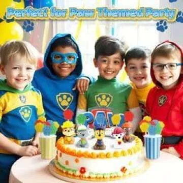 Paw Print Lollipops, Individually Wrapped Candy Suckers - Birthday Party Favors for Kids, Dog Patrol Goodie Bags and Candy Buffet (12-Pieces)