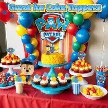 Paw Print Lollipops, Individually Wrapped Candy Suckers - Birthday Party Favors for Kids, Dog Patrol Goodie Bags and Candy Buffet (12-Pieces)