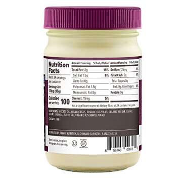 Primal Kitchen Garlic Aioli Mayo made with Avocado Oil, Whole30 Approved, Certified Paleo, and Keto ...