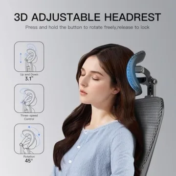 Comfortable Ergonomic Office Chair with Rocking Feature