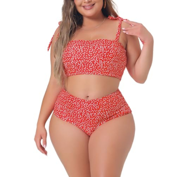 Agnes Orinda Plus Size Polka Dots Bikini for Women