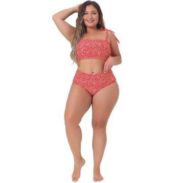 Agnes Orinda Plus Size Polka Dots Bikini for Women