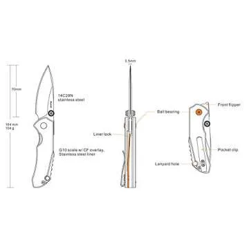 RUIKE P671CB Knife - Compact & Stylish Everyday Tool