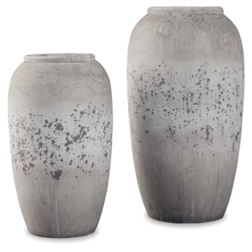 Elegant 2 Piece Ceramic Vase Set for Home Decor