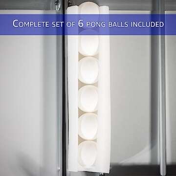 8' Folding Beer Pong Table with Bottle Opener, Ball Rack and 6 Pong Balls - Sistine Design - By Red Cup Pong