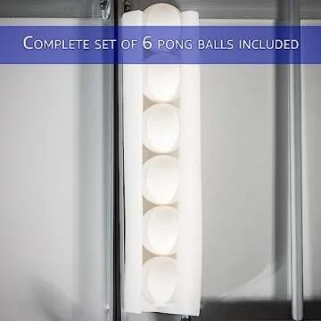 8' Folding Beer Pong Table with Bottle Opener, Ball Rack and 6 Pong Balls - Sistine Design - By Red Cup Pong