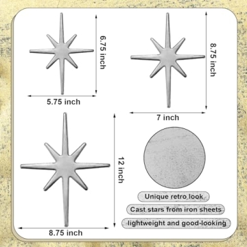 Elegant Blulu Starburst Wall Hangings - Vintage Decor