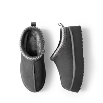 DREAM PAIRS Women's Cozy Platform Slippers for Winter