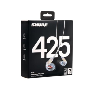 Shure SE425 PRO Wired Earbuds - Premium Sound & Fit