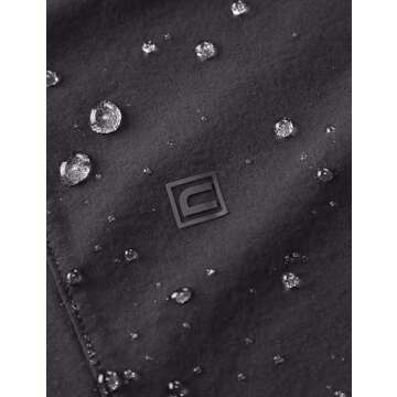 CRZ YOGA Athletic Joggers for Men 29" Lightweight Water Resistant Outdoor Workout Pants with Zip Pockets Ink Gray Medium